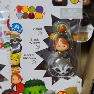 Tsum Tsum Figure Set - Rocket Raccoon, Black Wi...